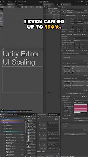 How do you change Unity's UI scaling? #unitytips #Unity3D