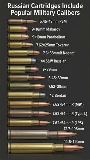 Russian Cartridges and Popular Military Calibers