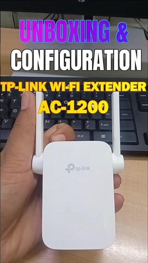 How to Configure TP-Link Extender AC 1200 step-by -step | Un-boxing of tp-link Extender #shorts