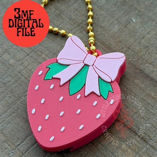 3D Strawberry Pop Can Tab Opener 3MF Digital Download- Easy Open Can Tab Opener File, 3MF, 3D Printer Digital Download - Etsy