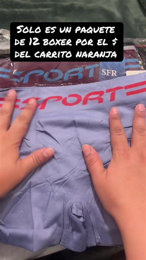 Unboxing de Boxer Masculino en Carrito Naranja