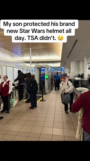 You politely ask TSA not to x-ray your kid’s new helmet and they damage it! 😞 #tsa #orlandoairport #heartbroken #fyp
