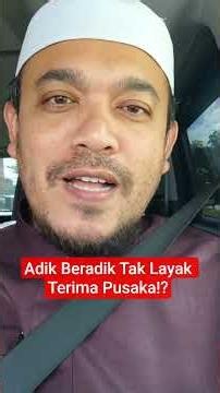 Adik Beradik Tak Layak Terima Pusaka!?