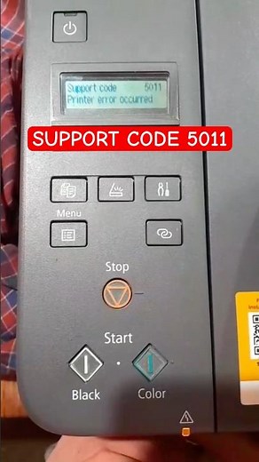 CANON G2020 G2060 G3020 G3060 SUPPORT CODE 5011 SOLUTION #canonprinter #5011 #error #shorts
