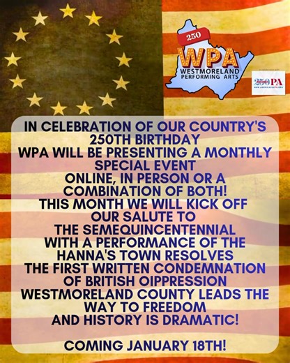 17 reactions | A new project from the artists and student artists of WPA for 2026! Think Greensburg! GO Laurel Highlands Westmoreland County Chamber of Commerce Shop Greensburg Downtown Greensburg Project Downtown Irwin | Westmoreland Performing Arts | Facebook