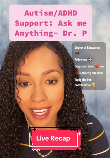 Today, we discussed AAC devices and pros and cons of medication used to treat behaviors related to autism/ADHD. @porchlight What are you waiting for to join the community? #tiktoklive #livehighlights #livegift #liverankingcrown #drplearningsolutions