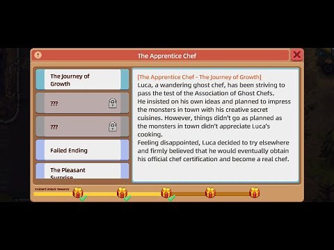 Harvest Town Exploration, The Apprentice Chef 1.The journey of Growth