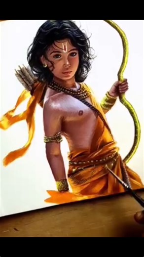 Jai Shree Ram: Realistic Drawing of Lord Rama | Speed Painting 2026 #sanatanhindu #ram #shorts #art