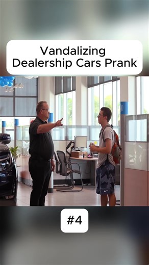 Vandalizing Dealership Cars Prank #fyp