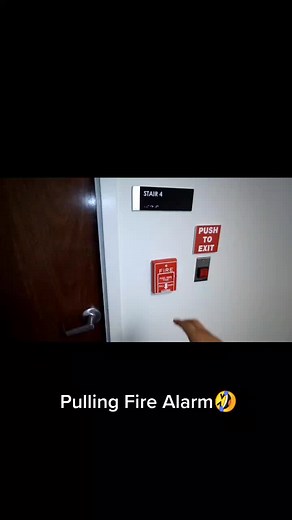 Pulling Fire Alarm #fyp #4u