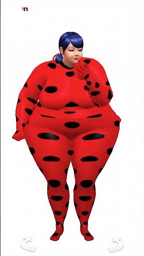 The Sims 4 Miraculous Ladybug become Fat #Shorts