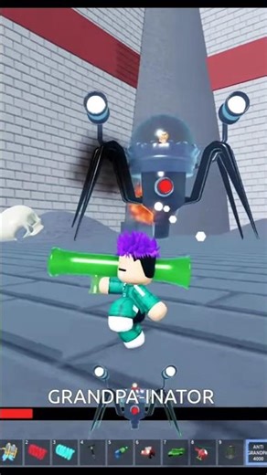 Thanos vs Grandpa-Inator Ultimate Battle | Who Wins? #roblox #shorts