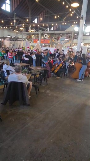 Happy to welcome Hanover Public High School Jazz Band today with holiday music! Please come enjoy some lunch and beautiful music 🎅 | Central Market York