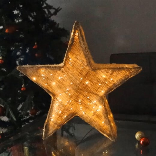 1.1M views · 11K reactions | DIY burlap star decor | Life and Fun Story | Facebook