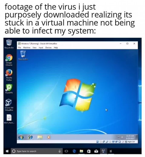 Virtual Machine Virus Downloading on Windows & Linux