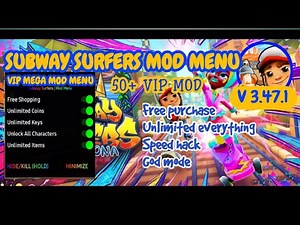 Subway Surfers MOD APK v3.47.1 | Unlimited Money | Mod Menu | Latest Version | Mediafire