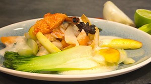 Wir in Bayern: Weihnachtliches Fischragout im Teigkörbchen mit Kokos-Chutney