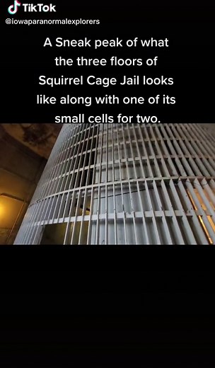 A quick look at why it's called a Squirrel Cage Jail. #paranormal #paranormaltiktok #hauntedtiktok #squirrelcagejail #councilbluffs