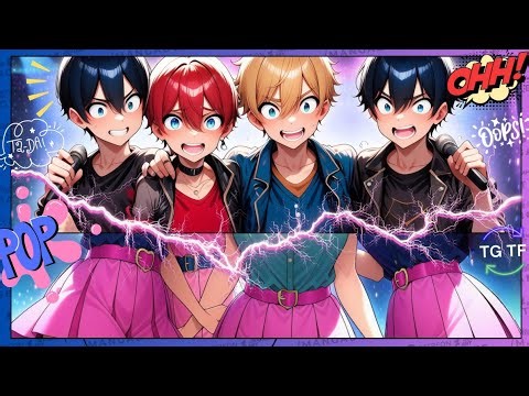 The Idol Project Changed Us! 😱💫 Male to Female Transformation Animation | TG TF Comic Dub
