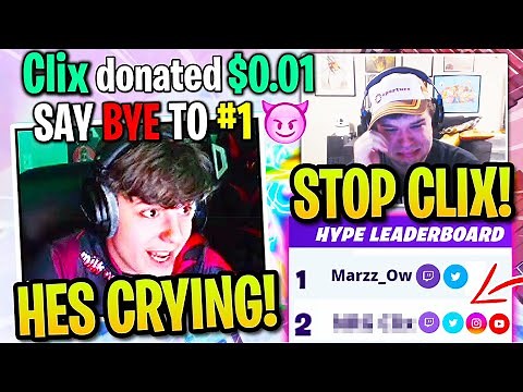 CLIX Helps TOXIC Arena Kid *TAKE OVER* Marzz OW #1 SPOT! (Fortnite)