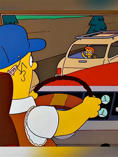 Homer became Truck driver #simpsons #thesimpsons