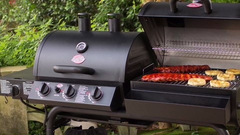 Hiorucet Grill Replacement Parts for Chargriller 5050 3001 5650 3072 5072 3030 3008 5252 3000 4000 4208 Grill Models. Stainless Steel Grill Heat Plate Shields, Burner Tubes, Hanger Brackets.