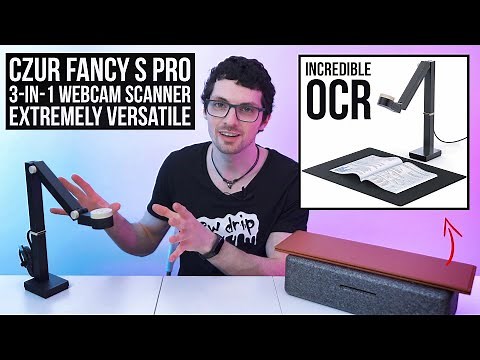 Versatile 4K Document Scanner + Webcam With INCREDIBLE OCR! - CZUR Fancy S Pro Review & Test