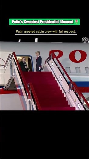 Putin’s Respectful Gesture Toward Cabin Crew & Soldiers 🇷🇺🔥 #short #viral #trending #viralvideo