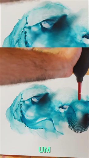 Black Paint Swatch: Unveiling Blue Undertones & Alcohol Effect #shorts