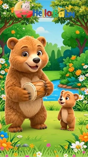 Mama Bear & Baby Cub 🐻💖 | Cute Nursery Rhyme for Kids