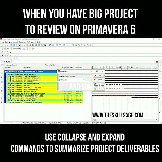 Primavera P6 Project Plan Review Tips | Construction Plan | #primavera6