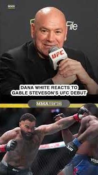 Dana White REACTS to Gable Steveson's UFC debut, reunion with Jon Jones | UFC 329