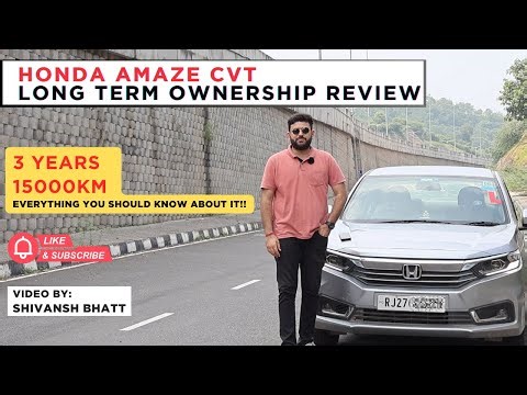HONDA AMAZE CVT 3 YEARS OWNERSHIP REVIEW | MILEAGE, SERVICE AND HONEST EXPERIENCE