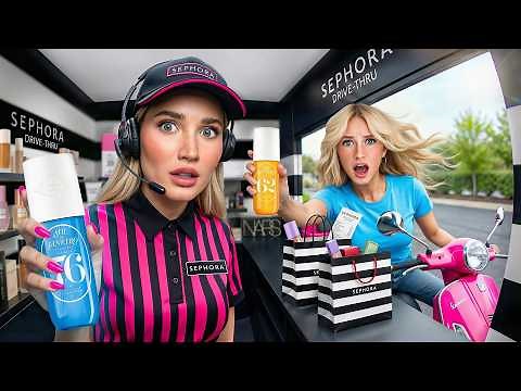 i BUiLT A FREE SEPHORA DRIVE-THRU IN MY HOUSE!