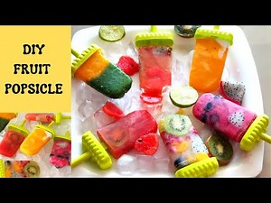 DIY Summer Fruit Popsicles |Homemade fruit popsicles in 6 different flavours | Fruit Popsicle recipe