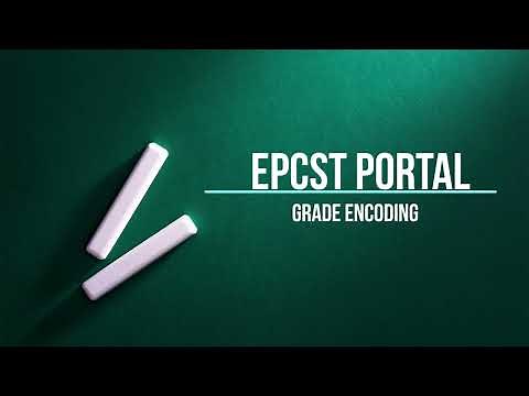 EPCST Portal - Encoding of Grades