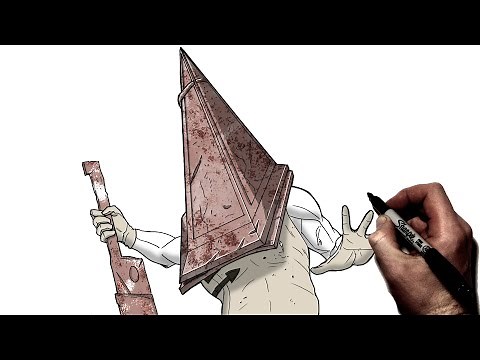 How To Draw Pyramid Head | Step By Step | Silent Hill / DBD