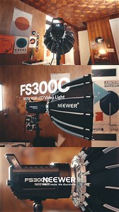 💡NEEWER FS300C 300W RGB Video Light—Full color control, 36000lux brightness, app & 2.4G sync, Bowens mount, and silent fan—pro lighting for film, photo, and livestreaming! 👉 video by @batis_film | Neewer