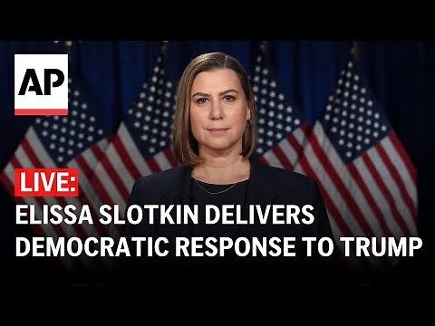 LIVE: Elissa Slotkin delivers Democratic response to Trump’s speech