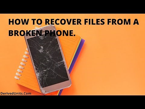 How to access your files on a broken phone's screen.