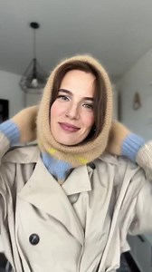 Handmade Angora Wool Knit Winter Set: Hood & Mittens - Etsy