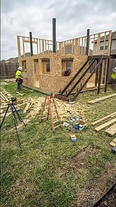 This Backyard Was EMPTY… Now It Has a 2 Story Deck 😳 #diy #timelapse #beforeandafter
