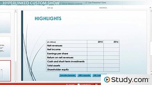 Planning Your PowerPoint Presentation: Custom Slideshows, Timing and Options