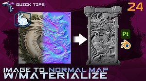 QUICK TIPS | Generate Normal Maps From Images With MATERIALIZE (ft. Midjourney & Substance Painter) | BlenderNation Bazaar