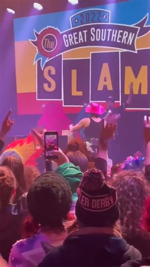 Yip Yips winning the Space Slam afterparty