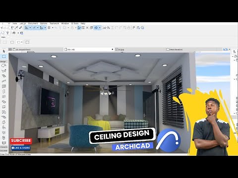 Archicad Tutorials: How to create ceiling design in Archicad
