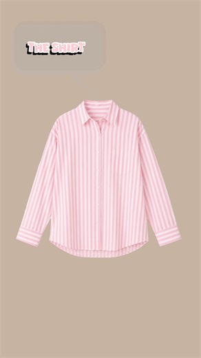Cute Pink Shirt Outfit Ideas 💗✨ Casual Korean Fashion Look #shorts #pinkoutfit #oversizedshirt