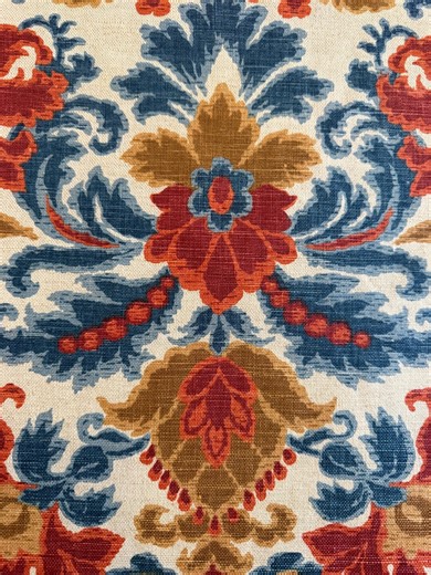 Vintage Waverly Fortuna Fabric BTY Upholstery Drapery Traditional Floral 47” Wide Large Continuous Cut - Etsy Canada