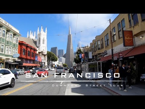 Driving Downtown San Francisco, California | 4K Street View Tour