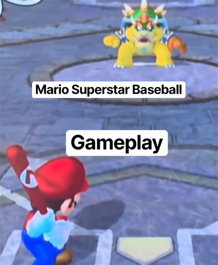 Mario Superstar Baseball Gameplay | Mario Vs Bowser #gaming #mariobaseball #gameplay #gamecube